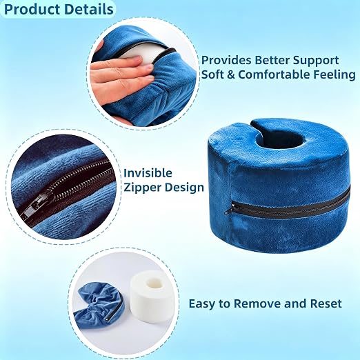 1pcs Foam Foot Elevator Support Pillow Ankle Heel Protector Anti-Bedsore Rest Elevating Support Pad Patient Elderly Foot & Hand Cushion for Relieve Pressure Preventing Ulcers Sores