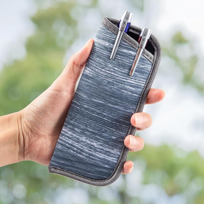 TRIUMPH VISION Reading Glasses Pouch Eyeglass Sleeve Soft Case Slim 3 Pack | Alternative to Bulky Case Lightweight，Neoprene Lined Padded Protect Optical lens Slip in, Cute Pattern Portable for Daily Use