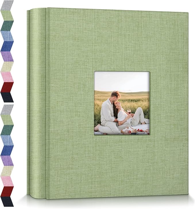 popotop Photo Album 4x6-600 Photos Photo Books with 600 Horizontal and Vertical Pockets,Linen Cover Albums for Family Wedding Anniversary Baby Vacation Pictures