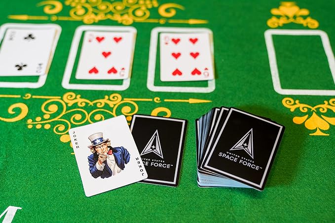 Military Gift Shop Premium United States Space Force Playing Cards - Stellar Quality USSF Deck of Cards - Space Force Gifts | Space Force Playing Cards