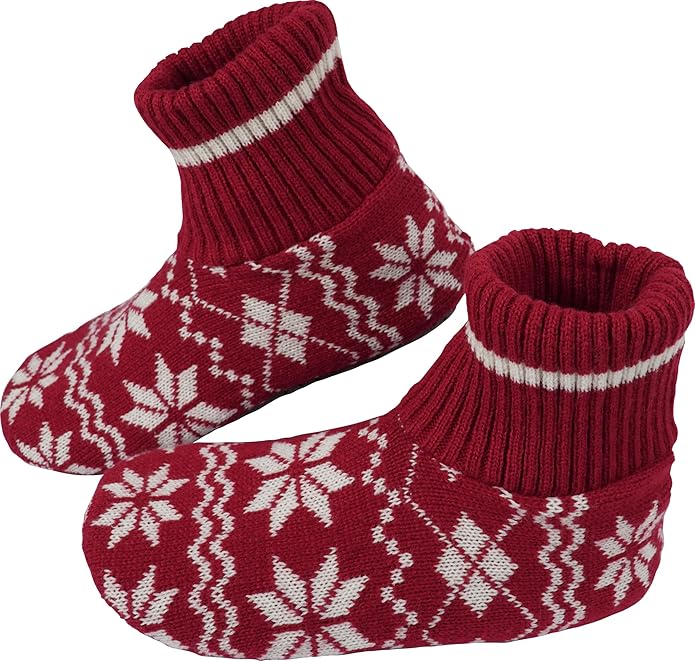 BenSorts Fuzzy Slipper Socks for Women Non Slip House Socks with Grips Gifts