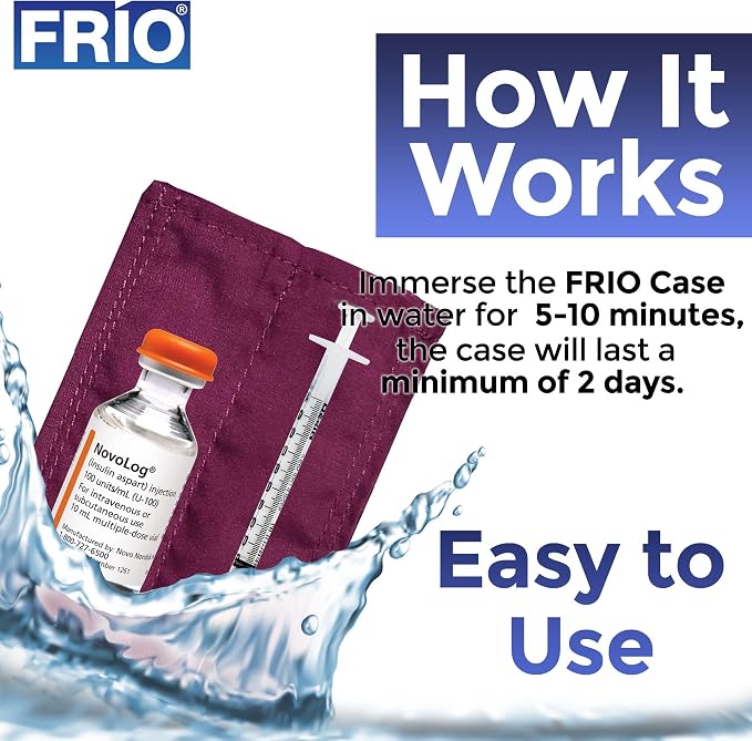 FRIO Cooling Wallet - Insulin & GLP-1 Cooler for 45+ Hours - Red Mini