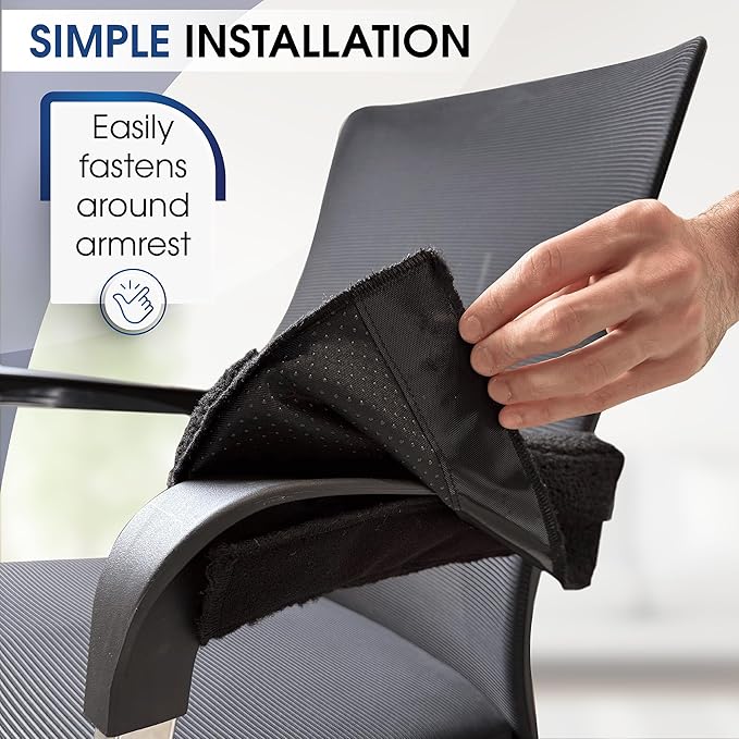 Wheelchair Cushion for Pressure Relief - (4-Piece Set) 18”x16” Anti-Slip Wheelchair Seat Cushions, Lumbar Pillow and Wheelchair Armrest Pads for Adults, Seniors, Wheelchair Accessories