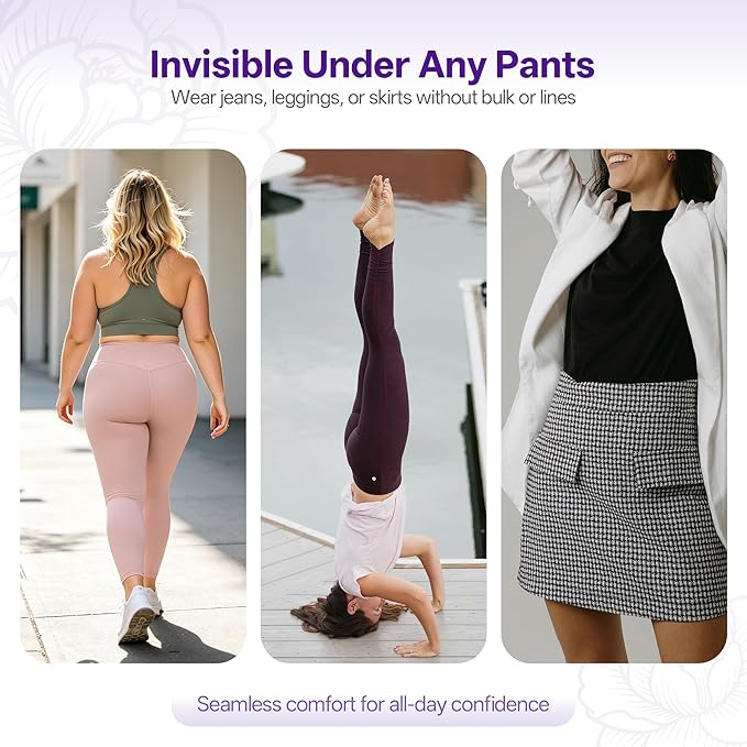 Incontinence Underwear for Women, Individually Wrapped Adult Diapers, High Absorbency Disposable, Breathable & Soft for Postpartum Women, Bladder Control, Day/Night Use Fits Waist 25"-33" (10 Count)