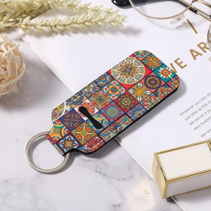 Chapstick Holder Keychain Lip Balm Holder with Clip