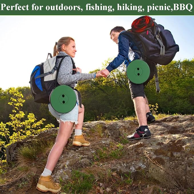 Fishboy Upgraded Collapsible Stool, 400lbs Max Weight, Lightweight But Sturdy, Portable Retractable Folding Telescoping Foldable Camping Stool for Adults Outdoor Fishing Hiking BBQ