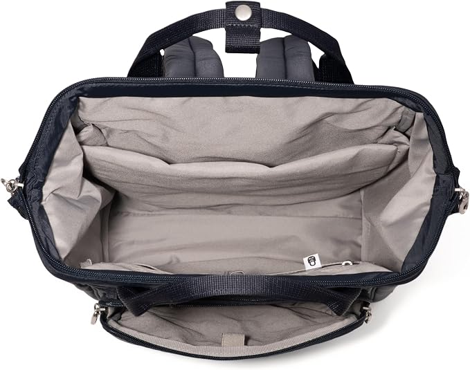 Baggallini Securtex Anti-Theft Windsor Backpack for Travel, Work & College, RFID & Locking Zipper, Up to 16" Laptop