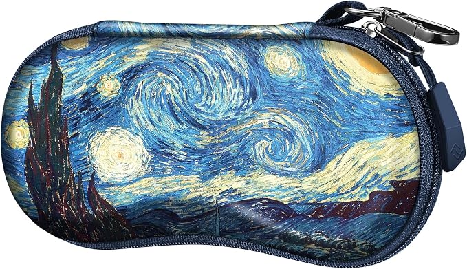 FINTIE Sunglasses Case, Hard EVA Shell Shockproof Sport Glasses Case with Metal Carabiner Travel Zipper Eyeglasses Holder