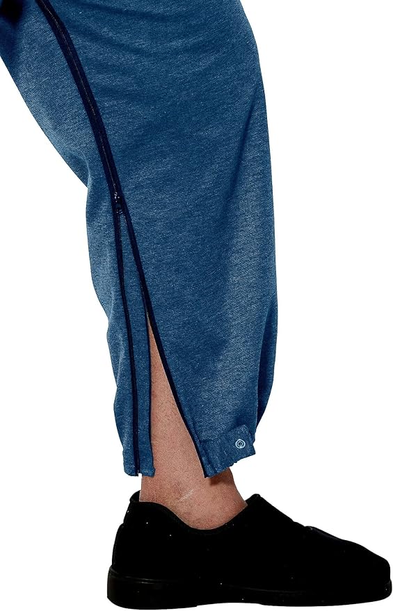 Ovidis Dementia Clothes - Alzheimers Anti-Strip Jumpsuit with Back-Zipper for Elderly Men - Bobby