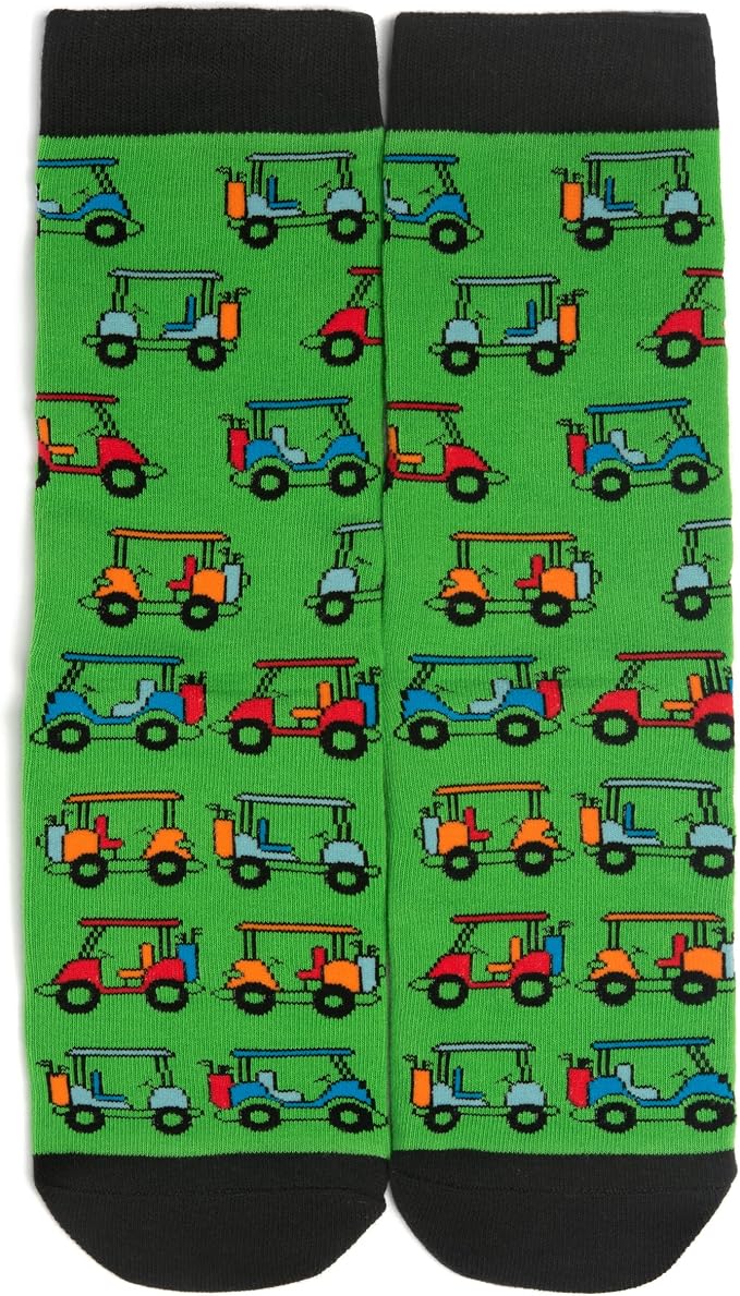 Lavley Funny Golf Socks - Fun gift for golfers - Unisex one size fits most - Great for birthdays or stocking stuffers