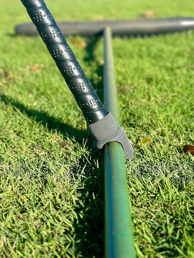 Pick Up the Rake, Without the Ache! Golf Rake Retriever Attaches to Sand Wedge Grip, Also Retrieves Dropped Clubs, Golf Gift for Men and Seniors, Fits Standard and Mid-Size Grips,