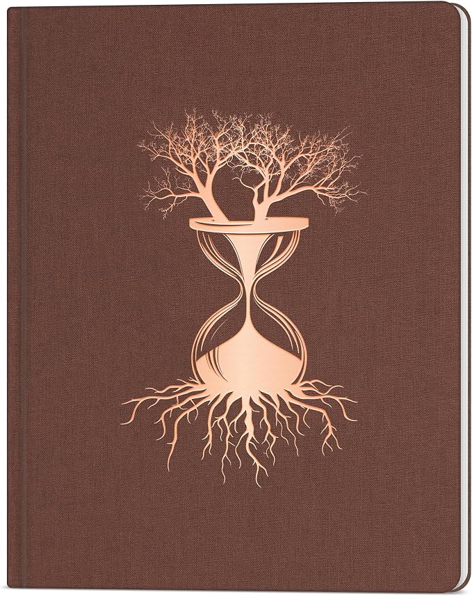 Skyline End of Life Planner – Emergency File Notebook for Important Information & Final Wishes – When I Die Beneficiary Book Organizer (Dark Terracotta)