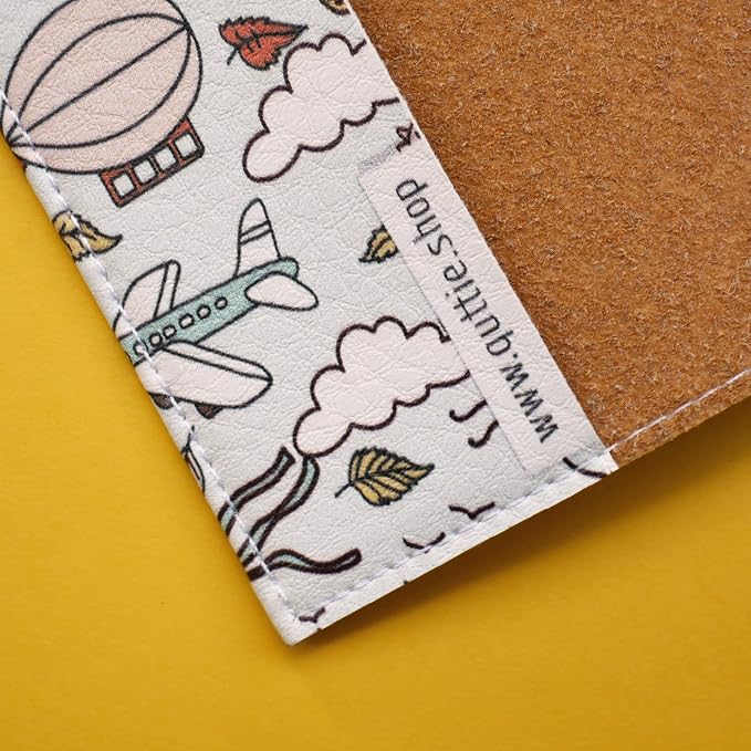 Passport Cover for Kids, Women and Men, Cute Travel Passport Holder (Dirigible Pattern)