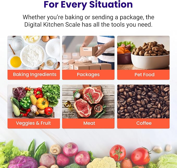 Etekcity 0.1g Food Kitchen Scale,Bowl,Digital Grams and Ounces for Weight Loss,Dieting,Baking,Cooking,and Meal Prep,11lb/5kg,Stainless Steel Silver,(Pack of 12)