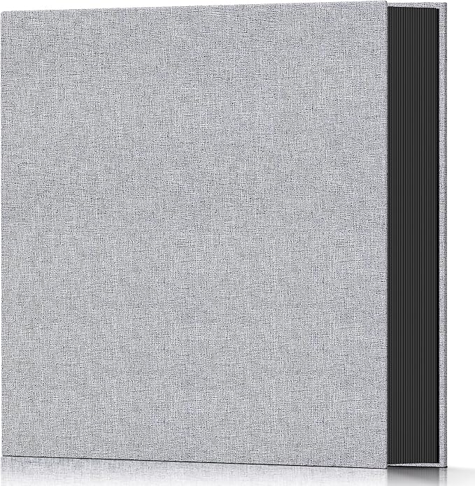 Popotop Photo Album 4x6 600 Pockets for Wedding Gifts,Linen Hardcover Picture Albums for Family Anniversary Baby Vacation Pictures