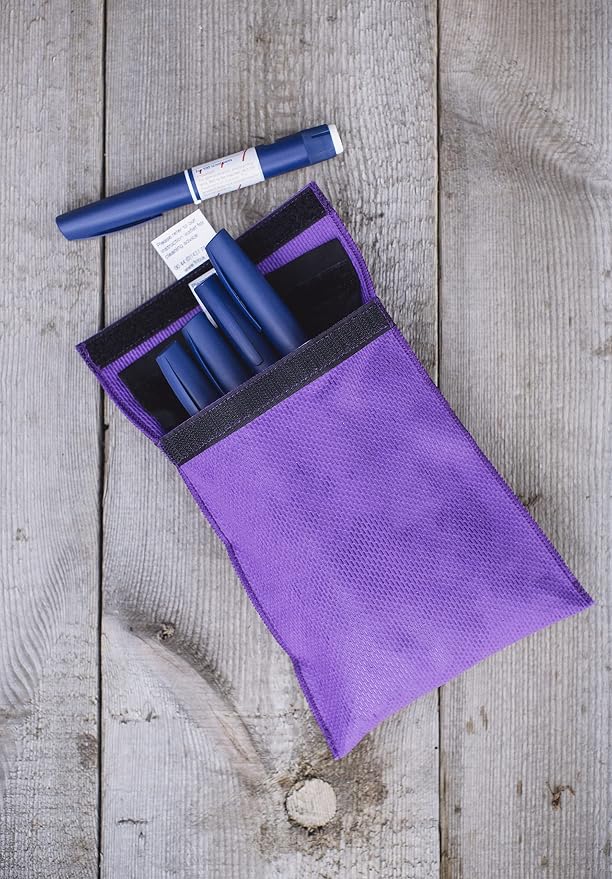 FRIO Cooling Wallet - Insulin & GLP-1 Cooler for 45+ Hours - Purple - Large
