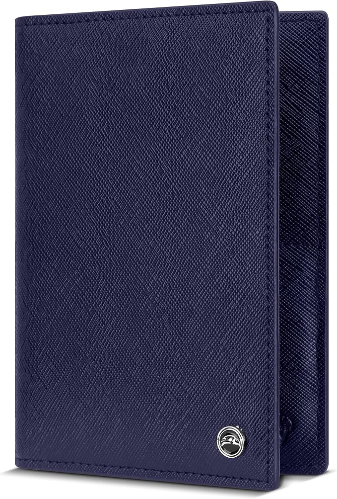 2 Passport Holder - Travel Essentials, RFID Blocking Wallet Credit Card Organiser, Plain Accessories Slim Cover For Men & Women | Travel Essentials