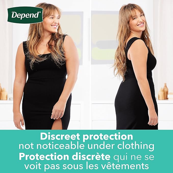 Depend Incontinence Underwear for Women, Extra-Large, 30 Count | Maximum Absorbency | Fit-Flex | Disposable | Blush
