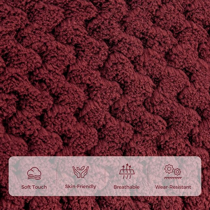 Power Lift Recliner Chair for Elderly, Electric Reclining Lift Chair with Massage and Heating, Comfy Overstuffed Recliner Single Sofa with Cup Holders,Pockets,USB Charge Port for Living Room,Burgundy