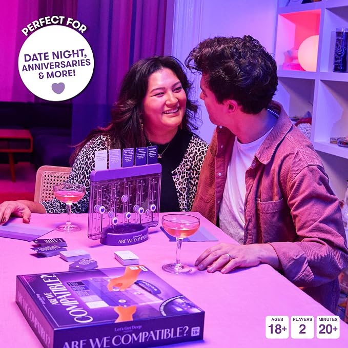 Are We Compatible? by Relatable, A Romantic Relationship Card Game and Couples Games for Adults - Perfect for Fun Date Night Ideas, Gifts for Girlfriend, or Wedding Gifts for Newlyweds