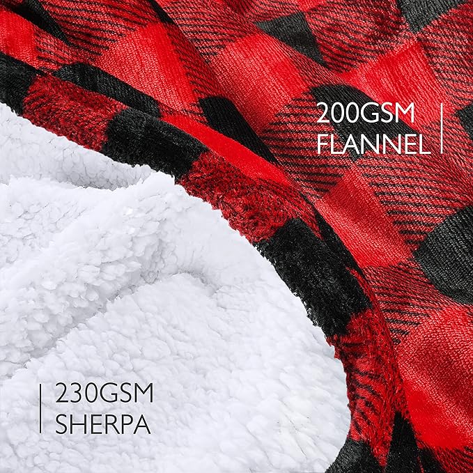 Catalonia Oversized Blanket Hoodie Sweatshirt, Wearable Sherpa Lounging Pullover for Adults Women Men