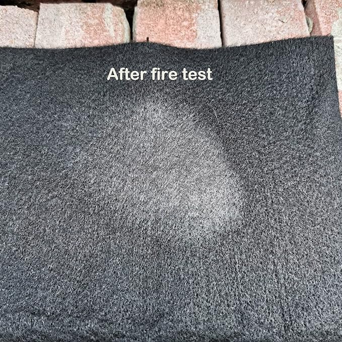 Buraku Welding Blanket Fireproof | Heat Resistant Up to 1800°F | Flame Retardant Fabric Material Carbon Felt for Welders | Plumbers Cuttable (36"X36",1PACK)