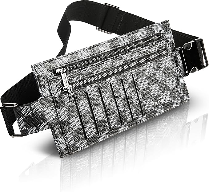 Luxury Travel Wallet – Hidden Money Belt, RFID-Blocking, Anti-Theft Passport Holder for Men & Women (Black)