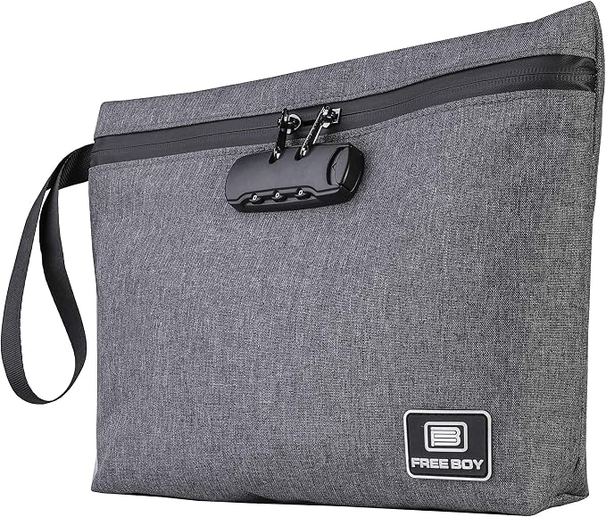Free Boy Smell Proof Bags 11.8"x8.6"Durable Odor Proof Stash Bag with Combination Lock,Smell Odor Case Container