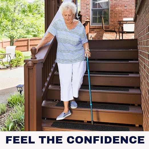 Outdoor Stair Treads Non Slip – 30" x 6" – 12-Pack Waterproof 80-Grit Grip Strips for Wooden Steps – Anti Slip & Anti Skid Step Treads – by STEPCORE