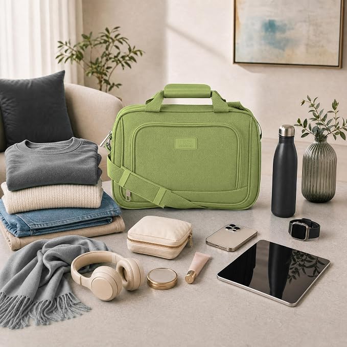 U.S. Traveler Rio 14" Travel Tote Bag, Lightweight 1200D Carry-On Bag for Women & Men