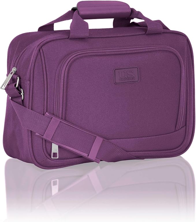 U.S. Traveler Rio 14" Travel Tote Bag, Lightweight 1200D Carry-On Bag for Women & Men