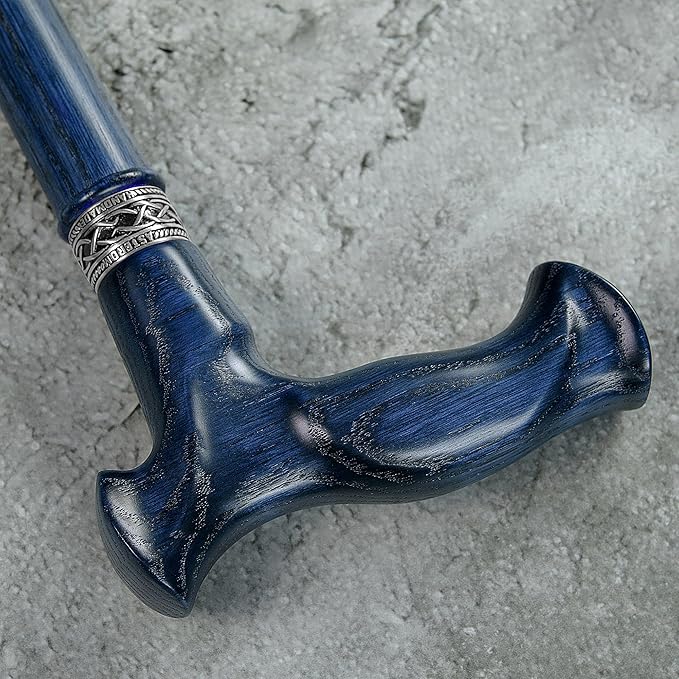 Asterom Walking Cane for Men & Women - Handmade, Ergonomic, Wooden Canes - Cool Walking Sticks for Seniors