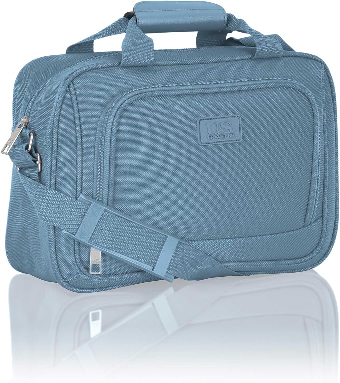 U.S. Traveler Rio 14" Travel Tote Bag, Lightweight 1200D Carry-On Bag for Women & Men