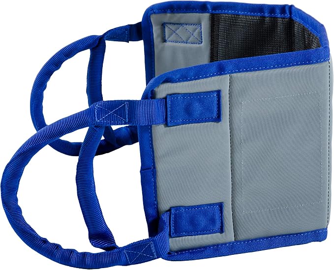 Patient Aid Transfer Sling - Moving Assist Hoist Gait Belt Harness Device with Heavy Duty 400lb Weight Capacity, Padded Handles, Extended Length & Width - 8" x 23.5", Slip-Proof Lining