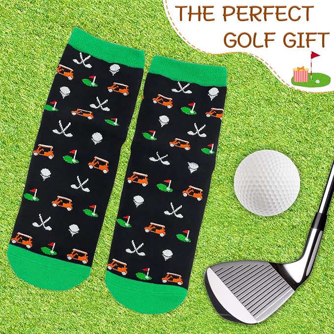 Golf Socks Funny Golf Gifts for Men Women, Christmas Gifts Stocking Stuffers for Adults Teen Boys Golfer Accessories