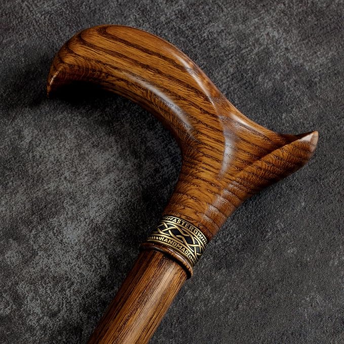 Asterom Walking Cane - Handmade, Ergonomic, Wooden - Canes for Men & Women - Walking Sticks for Seniors, Unique, Wood