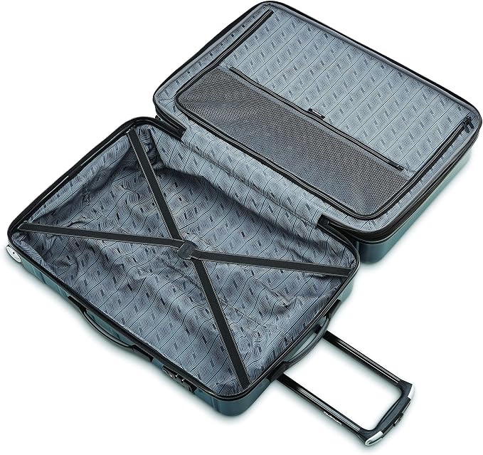 Samsonite Omni 2 28-Inch Large Checked Hardside Luggage with 360° Spinner Wheels - Scratch Resistant Hardshell - TSA Lock - Expandable Polycarbonate Shell for Lightweight Travel - Nova Teal