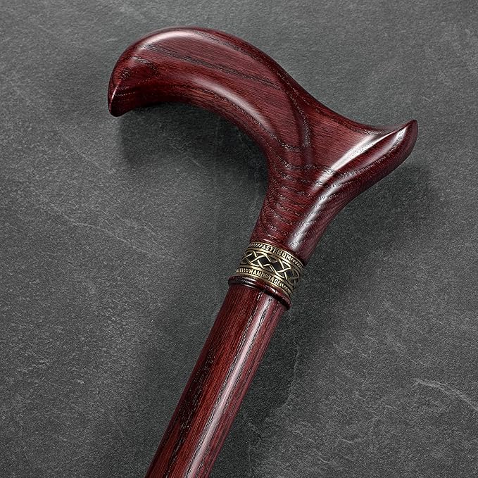 Asterom Walking Cane - Handmade, Ergonomic, Wooden - Canes for Men & Women - Walking Sticks for Seniors, Unique, Wood