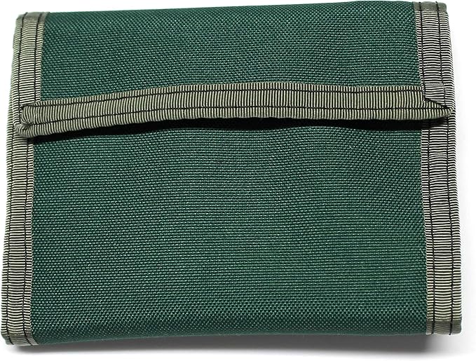 Sprocket Nylon Billfold Wallet with Zippered Pockets (Green)