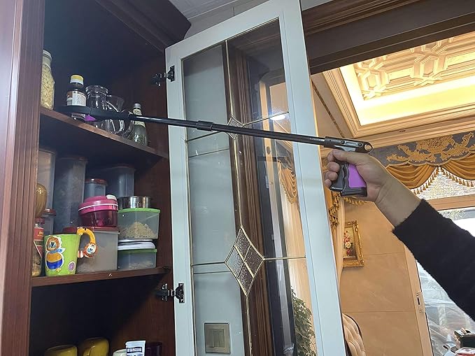 32 inch Foldable GrabRunner Reacher Grabber Tool with Magnetic for Seniors, Disabled, After Surgery Recovery(Dark Purple)