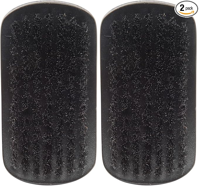 Diane Curved, Boar Military Brush D1002, Soft Bristles (Pack of 2)