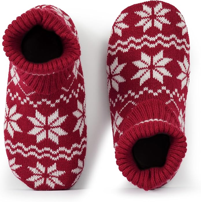 BenSorts Fuzzy Slipper Socks for Women Non Slip House Socks with Grips Gifts