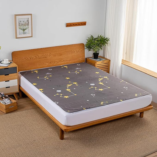 WenBags Bed Pads for Incontinence Washable,60 * 80 inches Large Reusable Waterproof Mattress Protector Pad,Pee Pads for Adults Elderly Pets or Kids Bed Wetting Protection, Hospital (Queen)