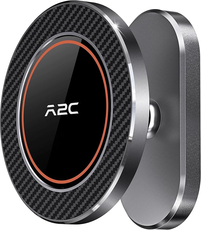 A2C Alloy Magnetic Golf Cart Phone Holder, Unique Golf Accessories for Men | Golf Gift for Men Dad Father Husband Women Golfers, Golf Accessories Essentials Gadgets Gear Stuff Fits EZGO Club Car Yamaha