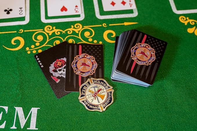 Military Gift Shop Firefighter Playing Cards - Premium Deck for Firefighters - Firefighter Gifts | (Firefighter) Playing Cards