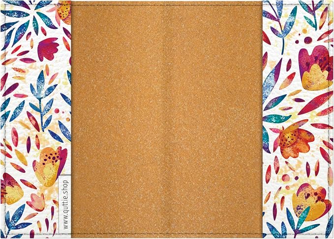Passport Cover for Kids, Women and Men, Cute Travel Passport Holder (Flower Pattern)