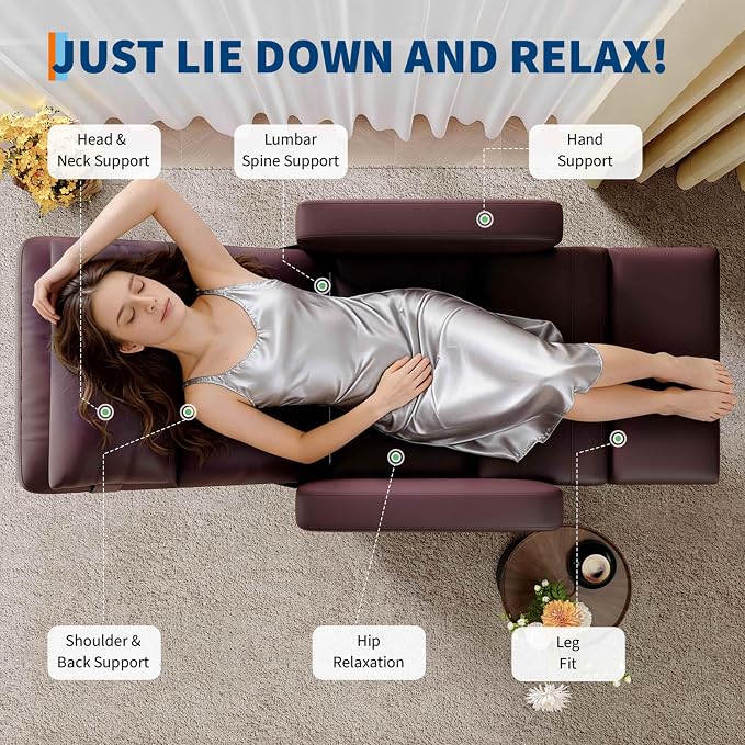 GarveeHome Power Recliner Chair - Heat and Massage, Adjustable Electric Recliner Ergonomic PU Leather Single Sofa, Tall Back, Padded Seat, Home Theater Seating for Living Room