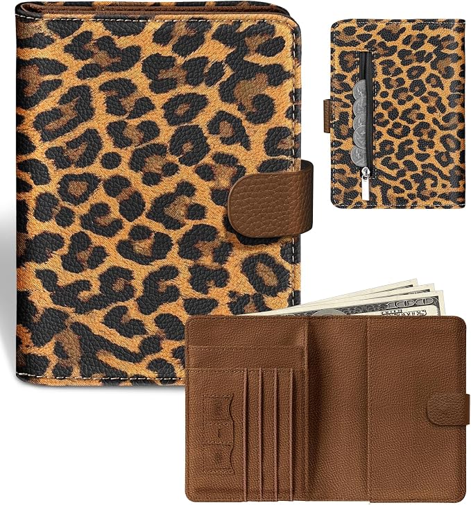 Slohif Airtag Passport Holder Cover Wallet Case for Travel Women - Leather RFID Blocking Passport Book Multiple Personalized Organizer Slim Portable Carrier Card Slots Protector Sleeve Stamp