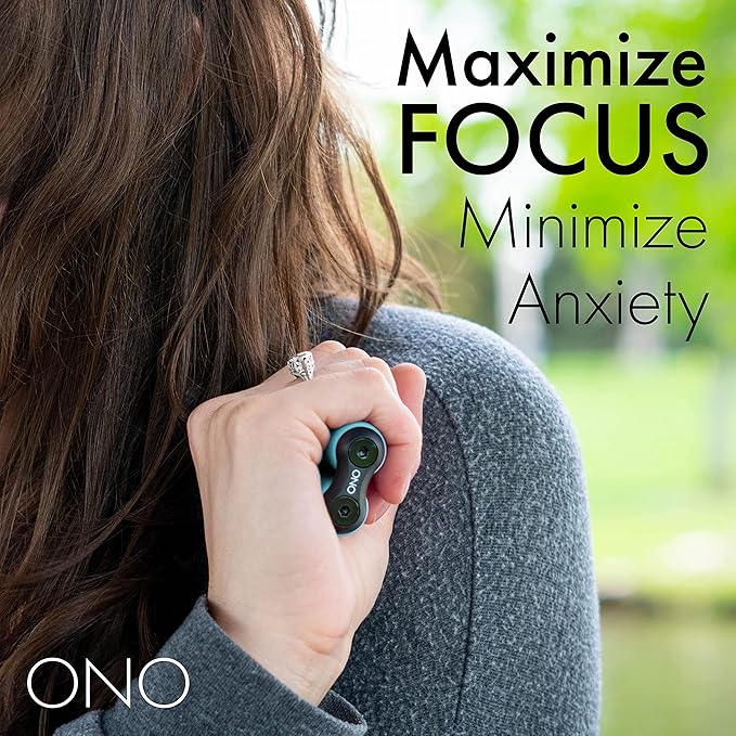 ONO Roller - Handheld Fidget Toy for Adults | Help Relieve Stress, Anxiety, Tension | Promotes Focus, Clarity | Compact, Portable Design (Junior Size/ABS Plastic, Teal)