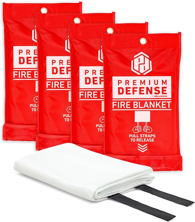 Premium Defense Fire Blanket, Emergency Fire Blanket, Fire Extinguisher, Flame Suppression, Fiberglass